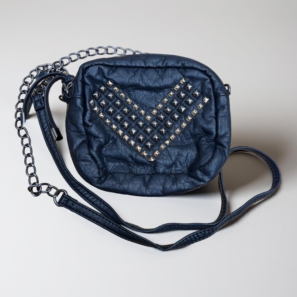 Vintage Like Dreams | LD |  Small Black Studded Crossbody Bag
